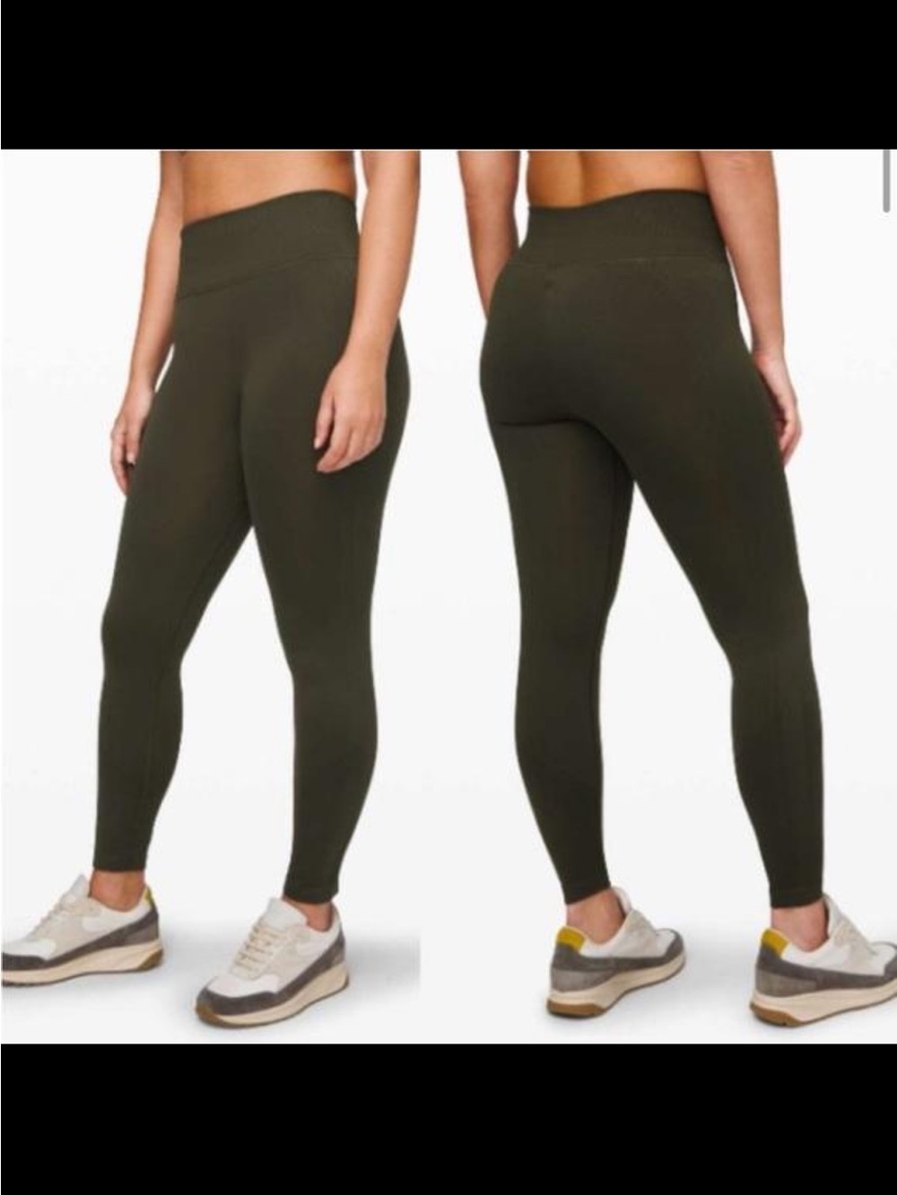 Lululemon Ebb to Street Leggings – Olive Green – Size 6